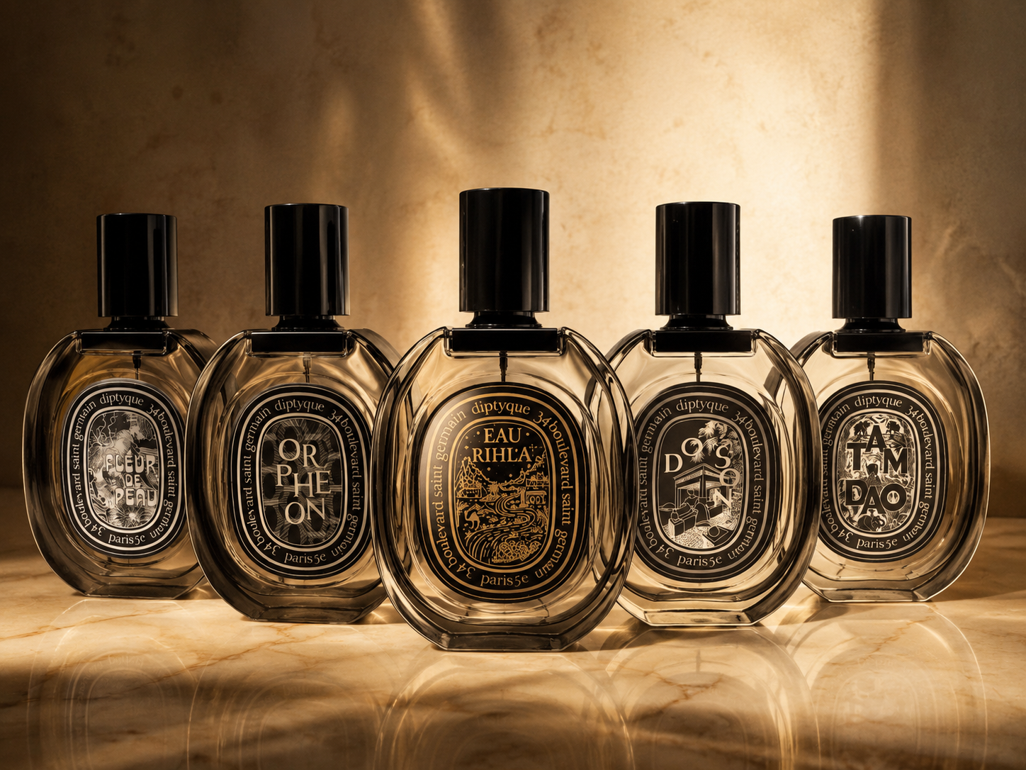 Diptyque Bundle - 5 x 2ml Duftset